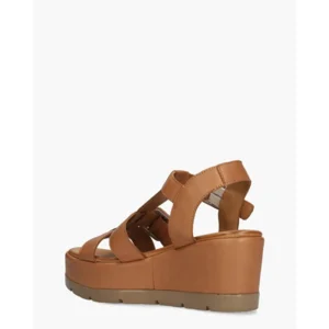 Cypres Zyla Bruin Dames Plateausandalen