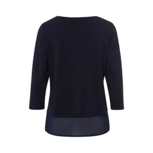 Frank Walder  Dames Shirt: Blauw, 3/4 mouw ( WAL.76 )