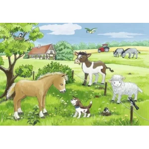 Puzzel - Jonge dieren op het platteland - 2x12st.