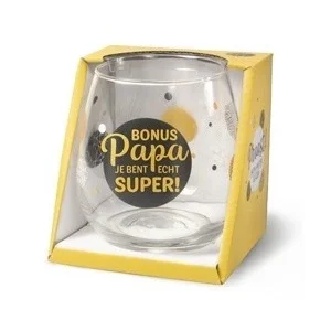 Glas - Water- & wijnglas - Bonus papa