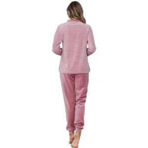Pastunette Dames pyjama: Roze, Velours, tot 52 ( PAS.126 )