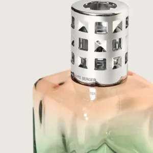set Lampe Berger Glaçon pêche/vert + 250 ml Zeste de Verveine