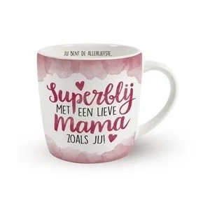 Mok - Superblij met een lieve mama zoals jij - Met binnentekst