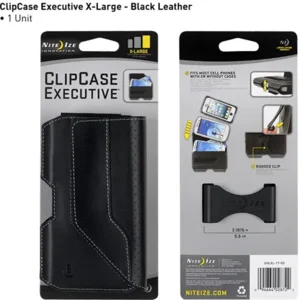 Nite Ize Clip Case Executive Universal Rugged telefoon Tasje XXL Zwart EHL2L-17-R3