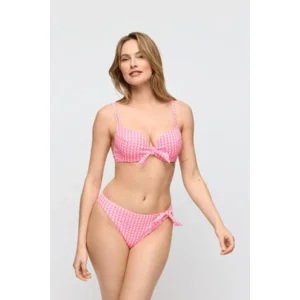 Marie Jo Swim Bikini Slip: Mary Lynn, Rose Gingham, Laag model ( MJO.343 )