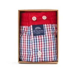MC Alson Boxershort Heren: Geruit multi color, Los model met ingewerkte slip ( MCA.10 )