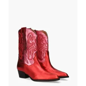 Dwrs Brady Metallic Rood/Roze Damesboots