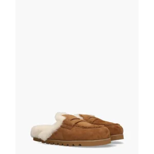 Naked Wolfe Corded Cognac Damesslippers