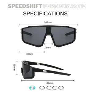 Occo Sportbril Fietsbril Zonnebril Blauw Speedshift
