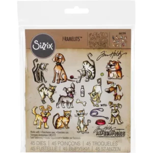 Sizzix - Framelits crazy cats & dogs mini - Tim Holtz