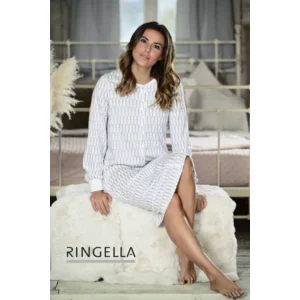 Ringella Nachthemd: Lange mouwen, doorknoop ( RIN.588 )