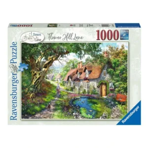 Puzzel - Flower hill lane - Bloemenlaan - 1000st.