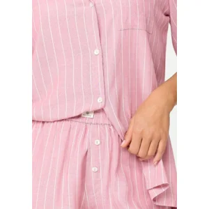 Lingadore Stripes shortama in vieux roze