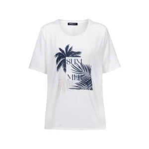 Frank Walder T-shirt: Ecru, korte mouw ( WAL.104 )