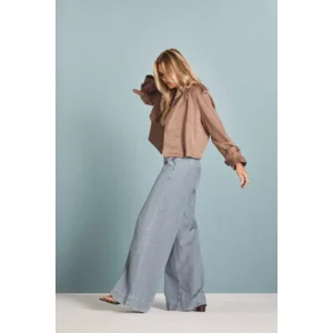 Para mi broek: Lizzy, Mid Sky Blue, L32, elastiek in de lenden ( PARA.402 )