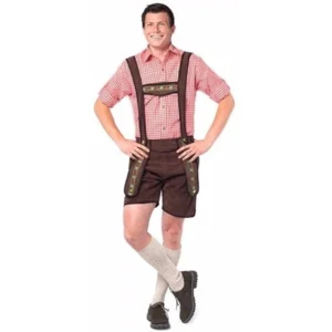 Lederhose - Johann - Kort - Donkerbruin - L