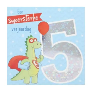 Kaart - Leeftijd & muziek - 5 jaar, jongen - 008A