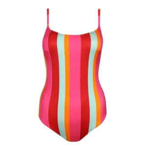 Marie Jo Swim Tenedos voorgevormd badpak in multicolore strepen