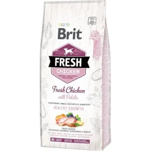 Brit Fresh Chicken & Potato Puppy Healthy Growth 12 kg - Hond