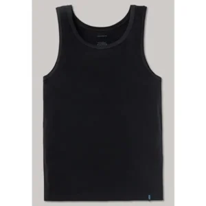 99 € Schiesser 95/5 Shirt 0/0 Singlet - 205428 – Black