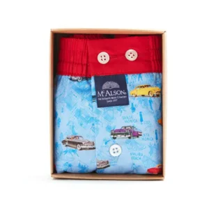 MC Alson Boxershort Heren: Blauw met auto's, Los model met ingewerkte slip ( MCA.4 )