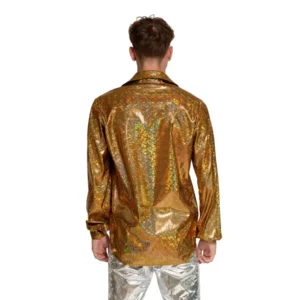 Shirt - Disco - Goud - Glanzend - M