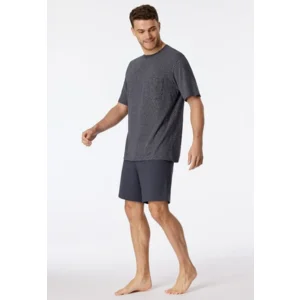 Schiesser - Comfort Essentials – Pyjama – 181155 – Charbon