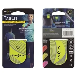 Nite Ize TagLit Magnetische Led Markeer Lampje Fluo Geel Ledlampje voor op je T-shirt TGL-33-R3