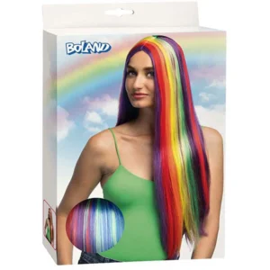 Regenboogpruik met Lange Lokken – Dé Eyecatcher voor Carnaval, Festival of Pride