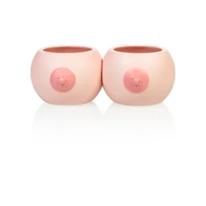 Bitten Design Bloempot set van 2 Boob Roze