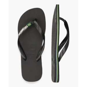 Havaianas Brasil Logo Zwart Herenslippers