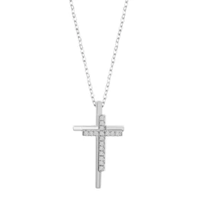 Lotus Silver Zilveren Ketting met kruisje LP3824-1/1