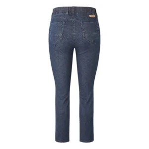 KJ Brand dames jeansbroek: Jenny, Donker blauw, Duitse maten, elastiek in de lenden ( BRA.335 )