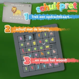 Leerspel - Schuifpret Spelling - 6 tot 9 jaar