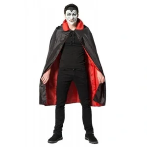 Dracula - Cape - Zwart & rood - One size