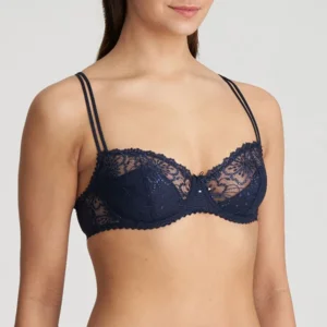 Marie Jo Push up BH: Jane, Velvet blue, verwijderbare mouse, Europese Maten ( MJO.71 )