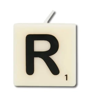 Cijfer- / letterkaarsje - Scrabble - R