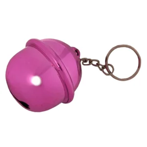 Sleutelhanger - Bel groot - Roze - 4,5cm