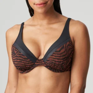 Prima Doona Swim Issambres voorgevormde triangelbikini in bruin en zwart