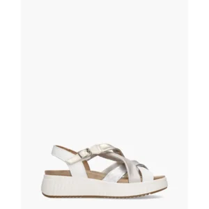 Cypres Zonia Wit/Metallic Damessandalen