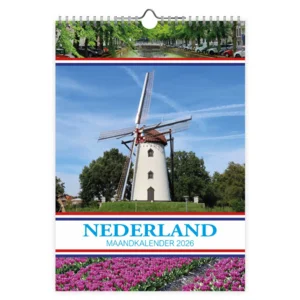 Maand kalender - 2026 - Molen - 23,5x33,5cm