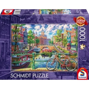 Puzzel - Amsterdamse grachtenpracht - 1000st.