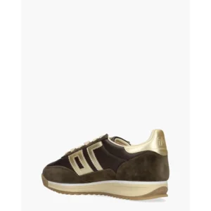 Back 70 Jogger Bruin/Goud Damessneakers