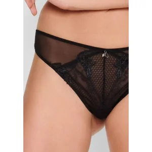 Lingadore – Black Flower – String – 6614T – Black