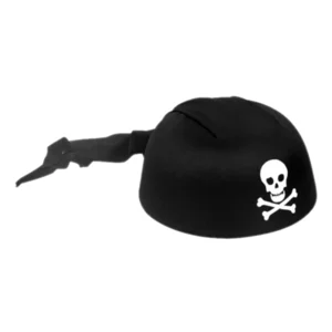 Hoed - Kap - Piraat - Zwart