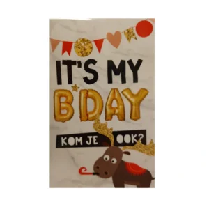 Uitnodigingskaarten - It's my bday - 6st.