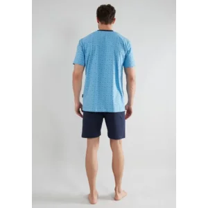 Gotzburg Pyjama Heren: V hals, korte broek ( CEC.31 )