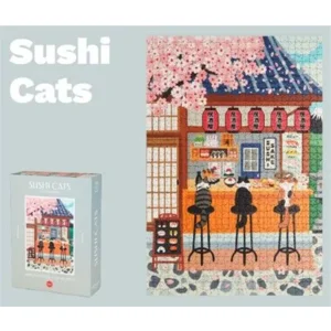 Balvi Puzzel Kat Poes Sushi 1000 Stuks Karton