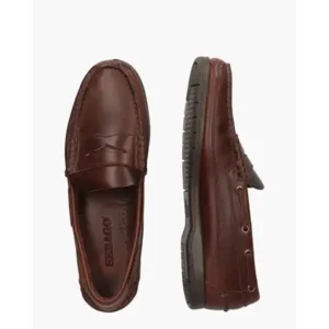 Sebago Sloop M Donkerbruin Herenloafers