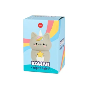 Balvi Nachtlamp Kat Poes Kawaii Grijs USB Kabel